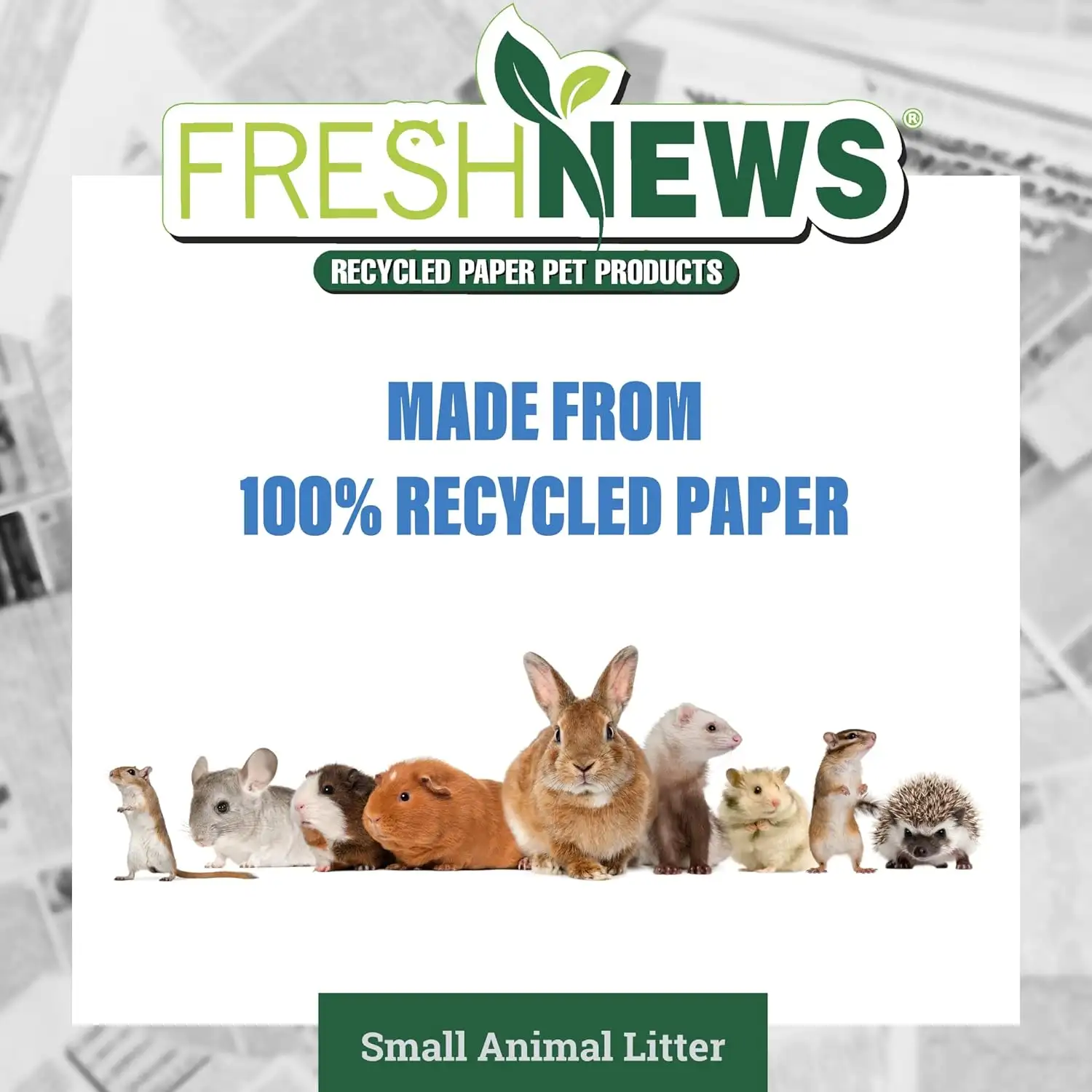 Fresh news recycled paper litter bedding