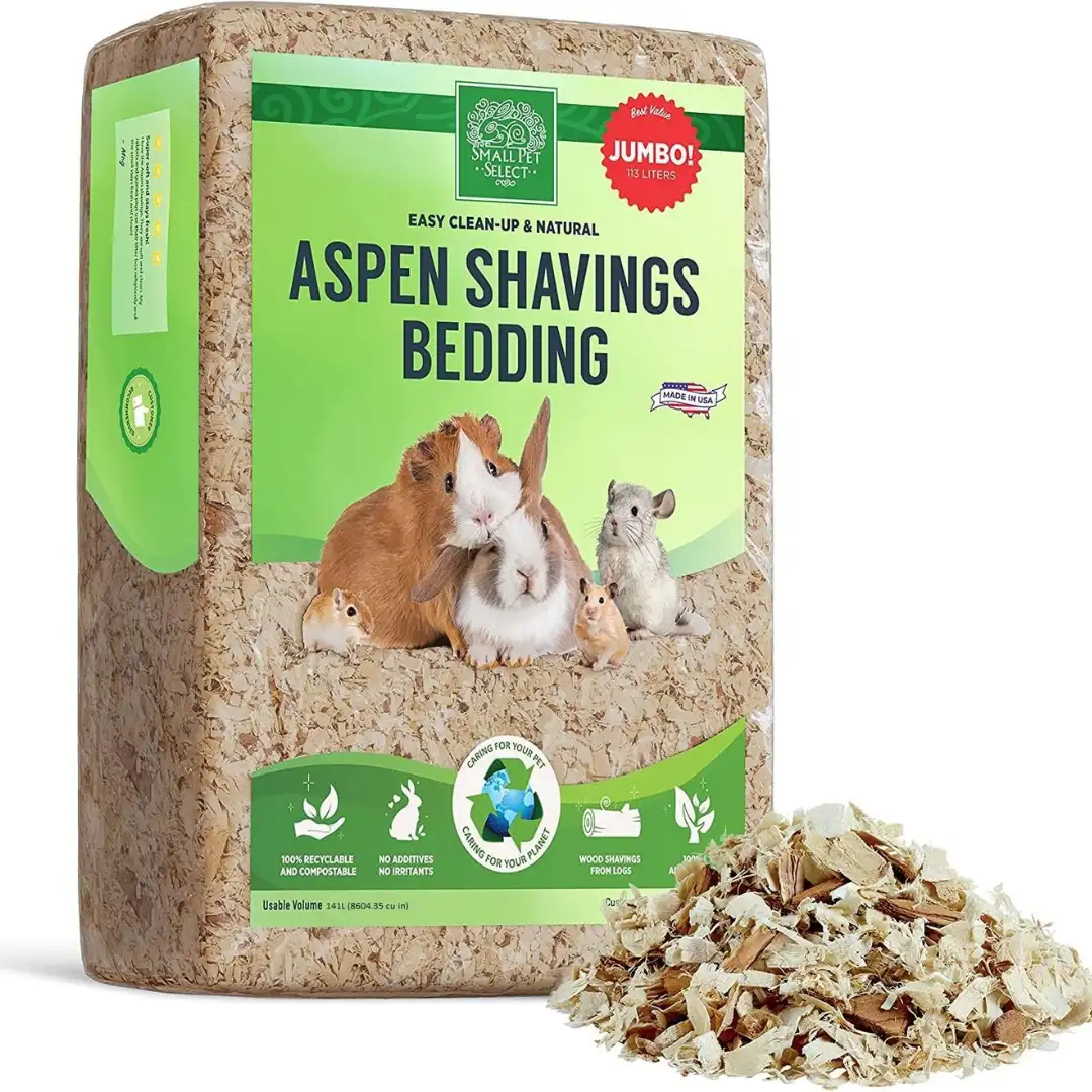 Small pet select aspen shavings product box